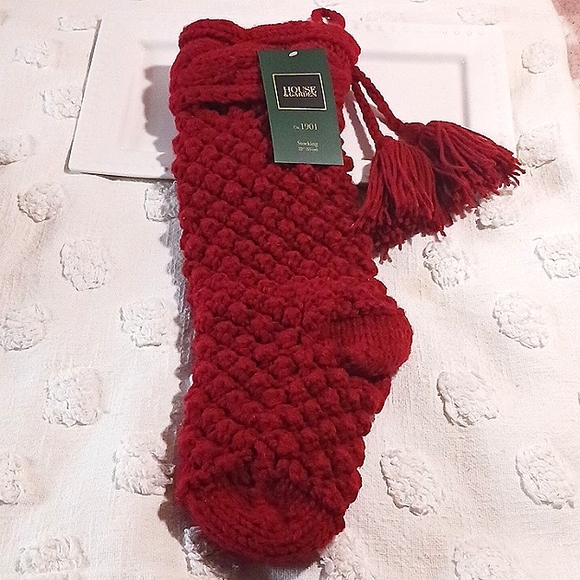 Gorgeous βοΈ House & Garden Popcorn Knit Stocking *New* - Picture 13 of 13